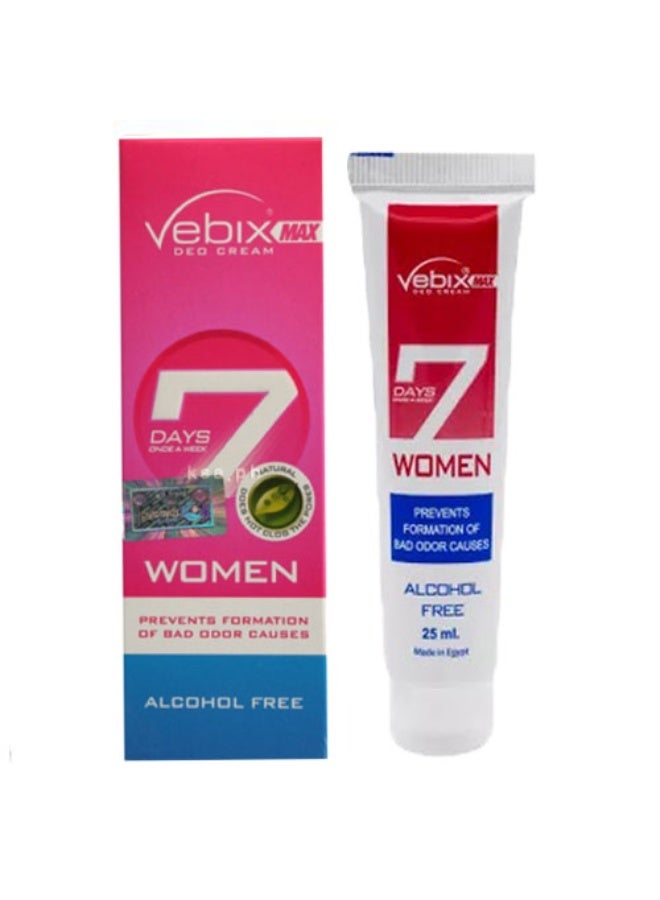 Vebix Max Deo Cream for Women is a deodorant that provides strong protection against sweat and unwanted odors. It helps keep underarms dry and prevents the appearance of stains and unpleasant smells. Its formula is gentle on the skin for all-day freshness and comfort. - Image 3